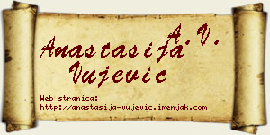 Anastasija Vujević vizit kartica